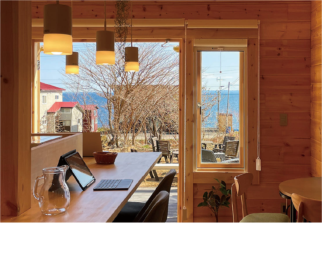 ログハウスのビックボックス,商業施設,天売マフレ