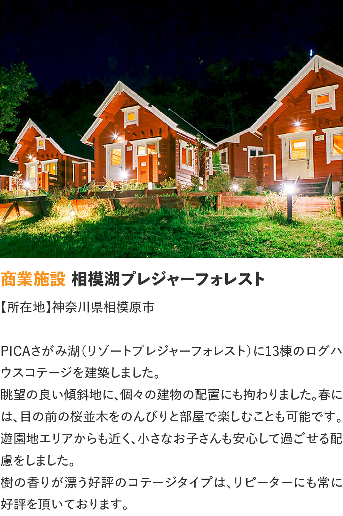 ログハウスのビックボックス,相模湖プレジャーフォレスト,PICA相模湖