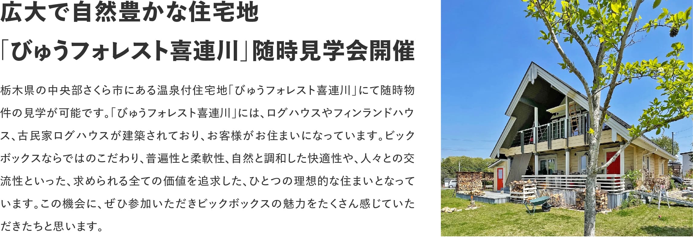 ログハウスのビックボックス,ログハウスタウンマップ