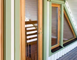 玄関/外部ドア複層ガラス木製ドア2