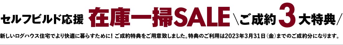ミニログハウスキャンペーン特典