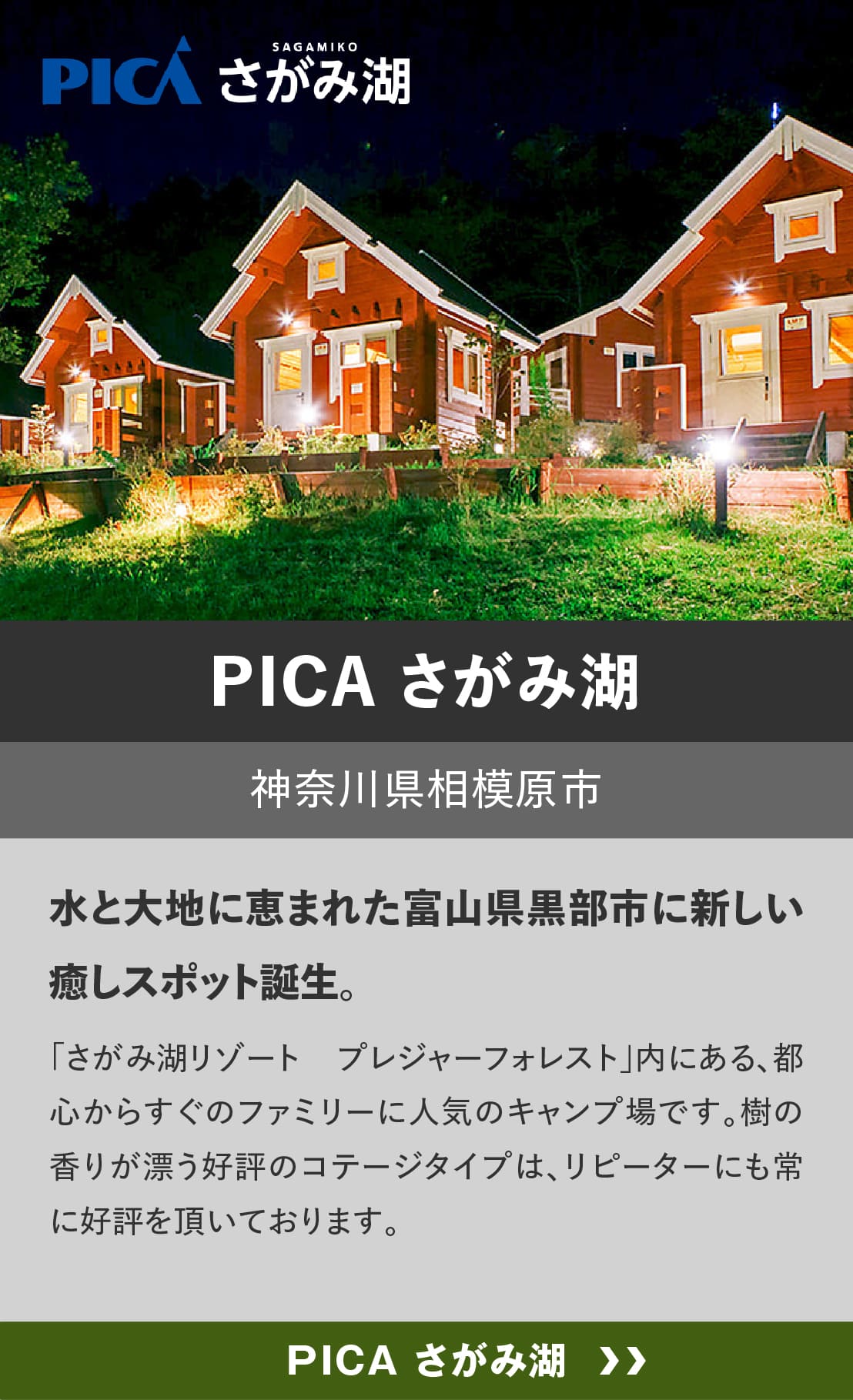 ログハウスのビックボックス,キャンプ,宿泊,ＰＩＣＡさがみ湖