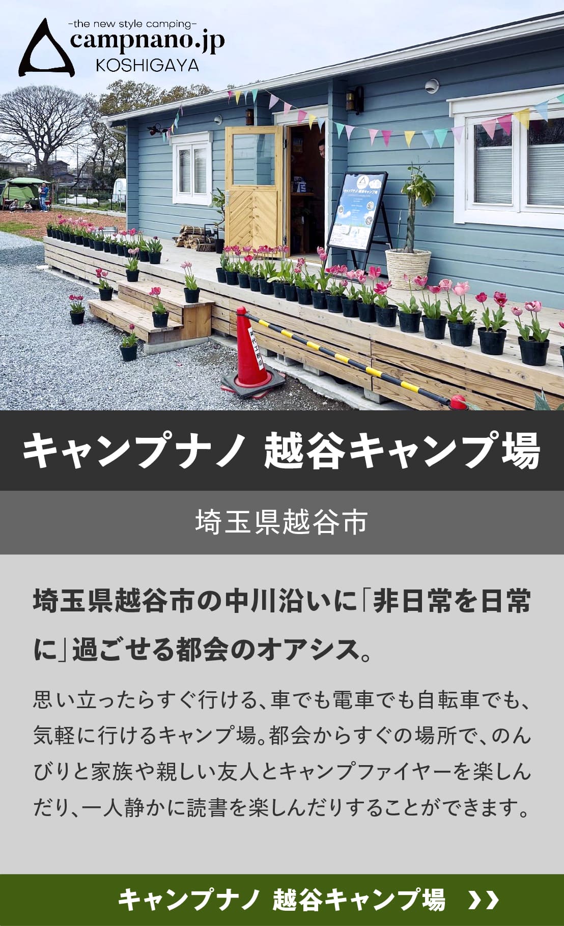 ログハウスのビックボックス,キャンプ場,キャンプナノ