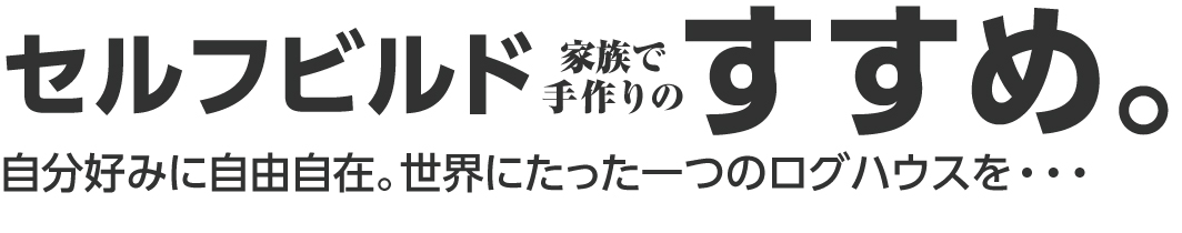 セルフビルド家族で手作りのすすめ。