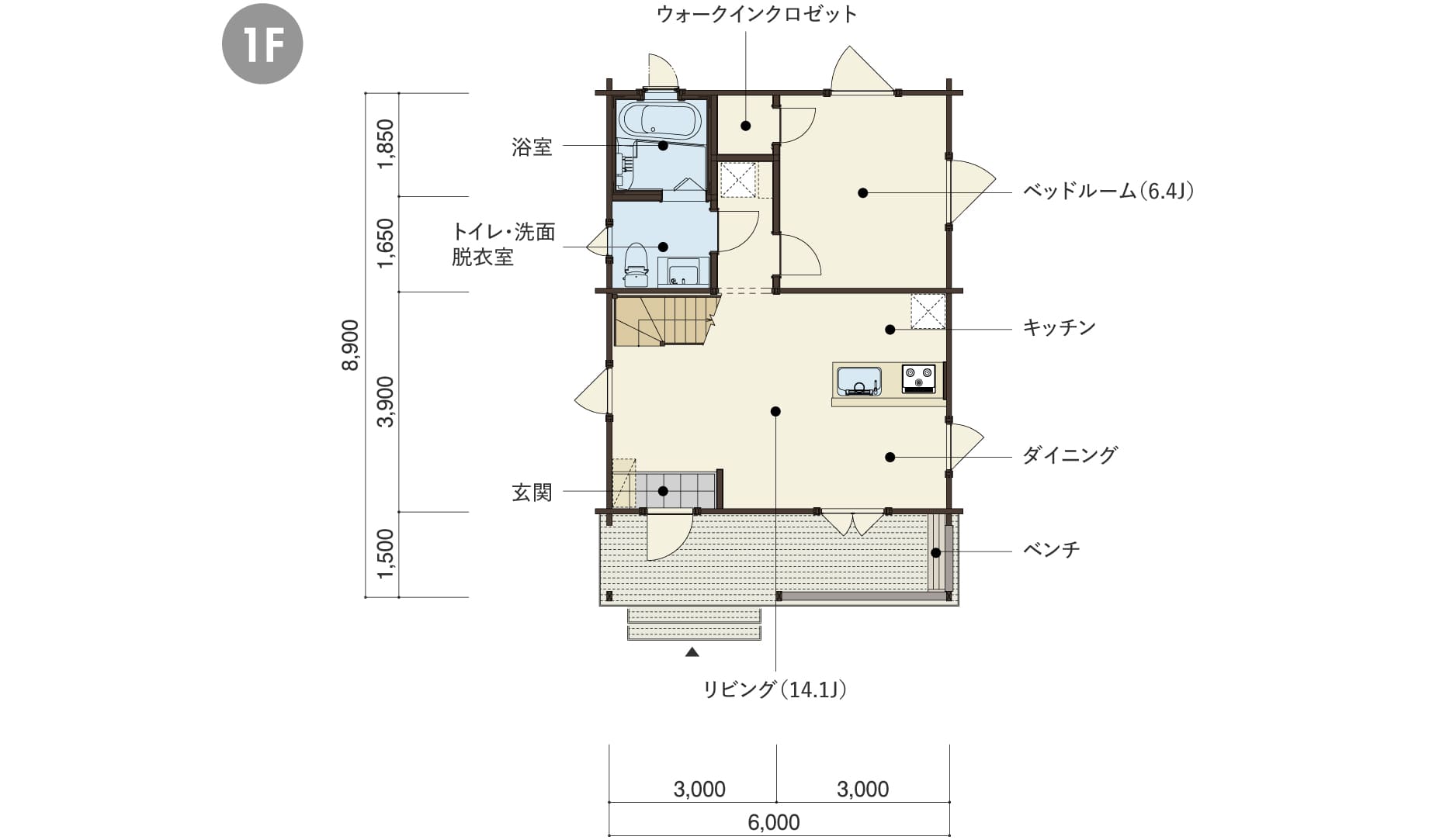 MARSSIの１階平面図