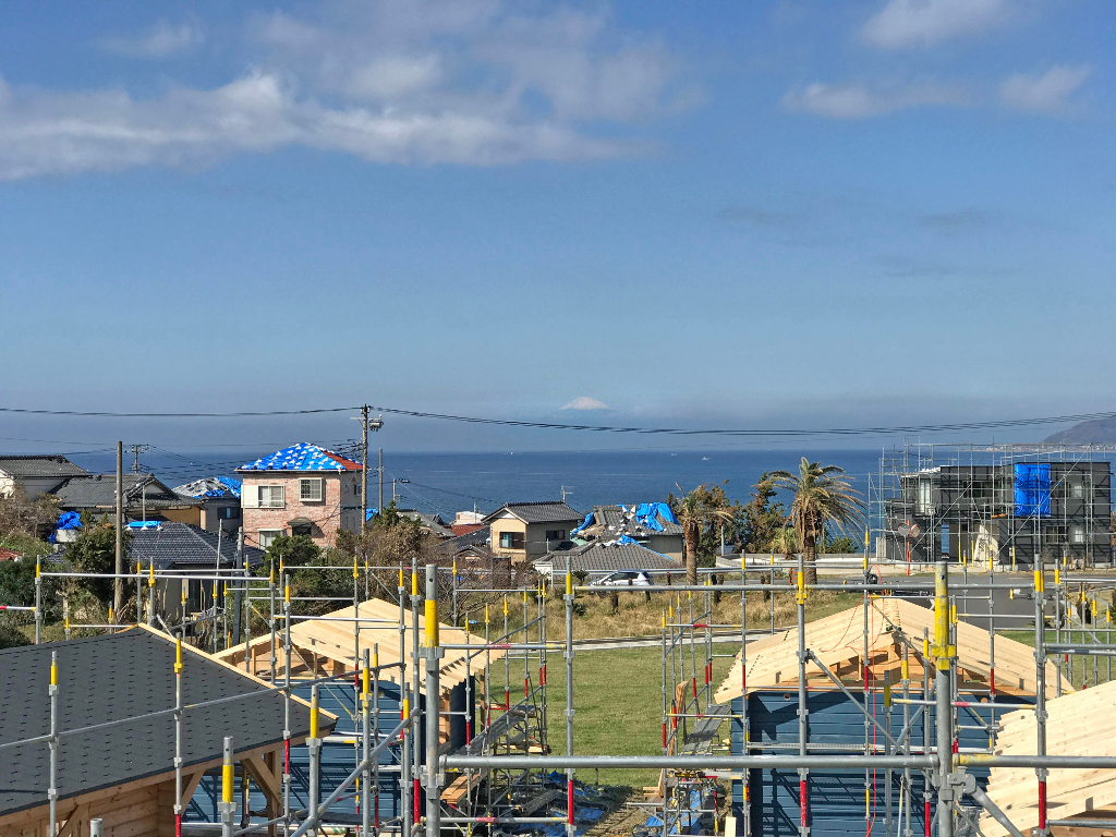 千葉県館山から見る富士山