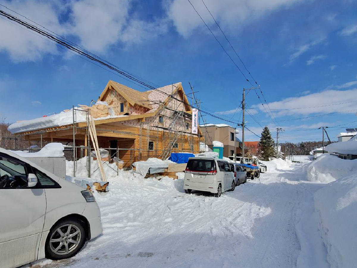 北海道でDログ建築中！