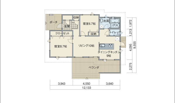 フィンランドハウス間取り