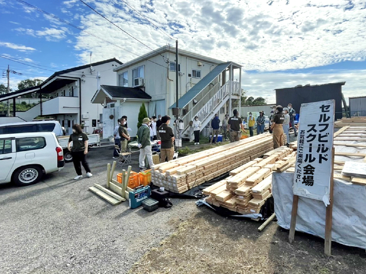 群馬県渋川で2棟を合体組立