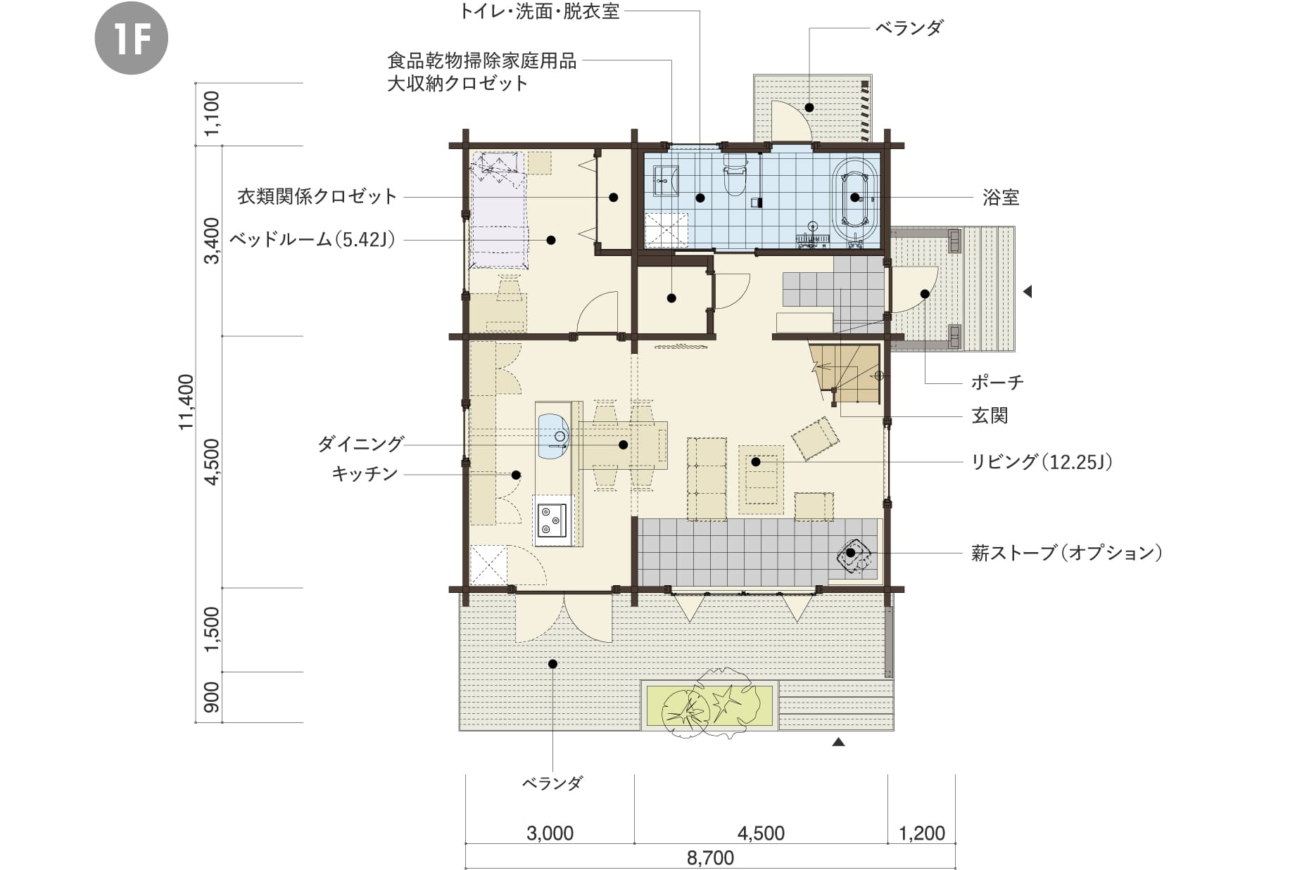 LAULUの１階平面図