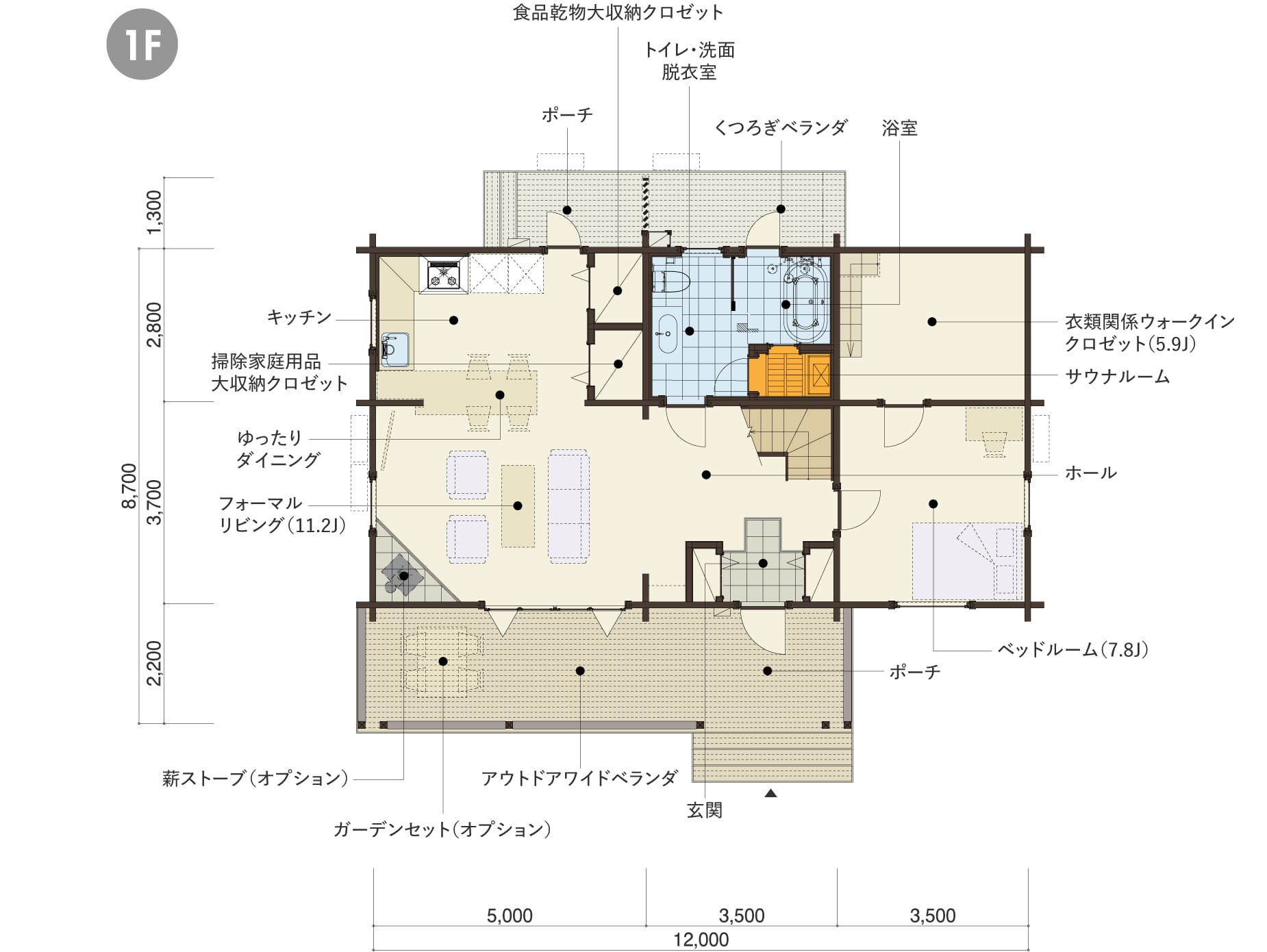 TAHTIの１階平面図