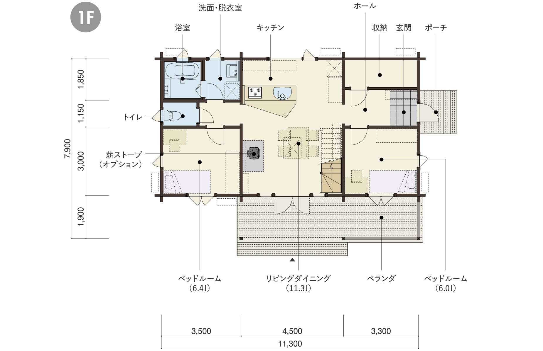 EAST(TEST)の１階平面図