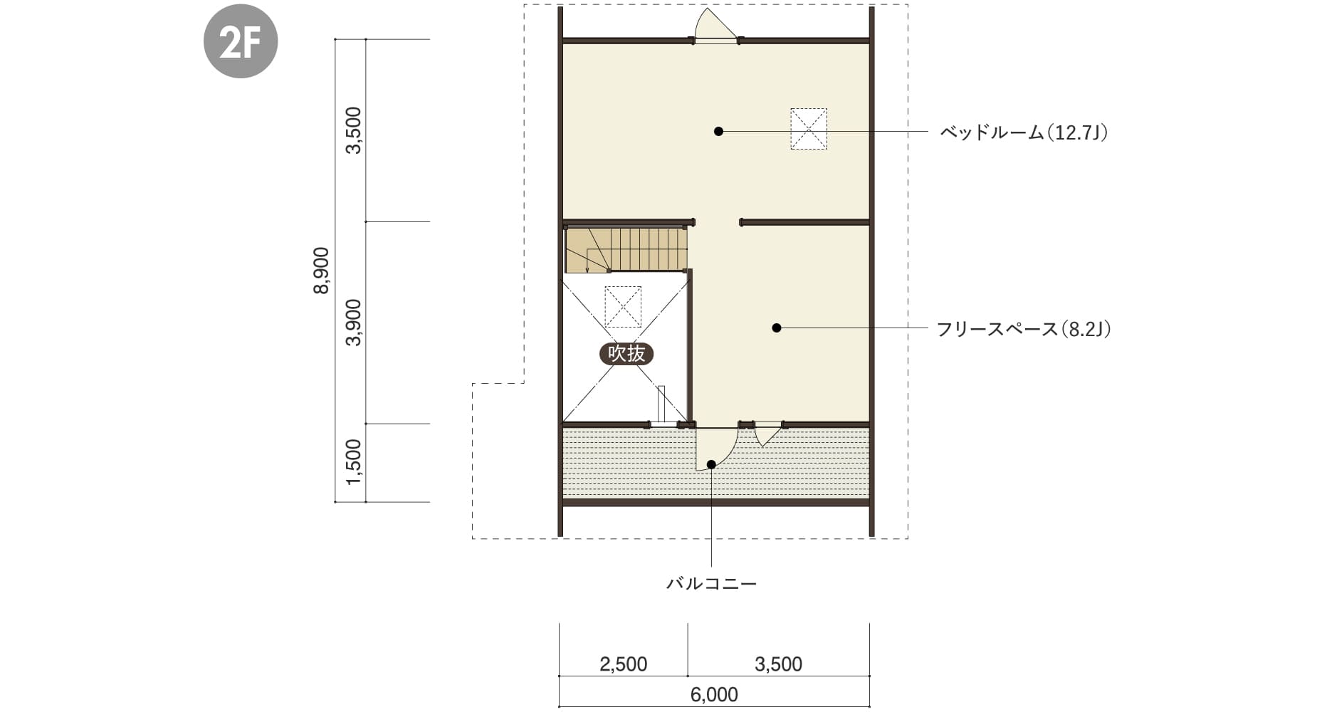 MARSSIの２階平面図