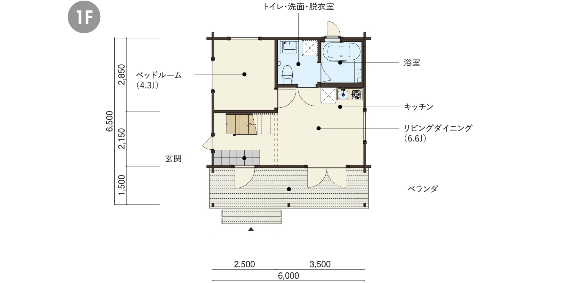 TORI(TEST)の１階平面図