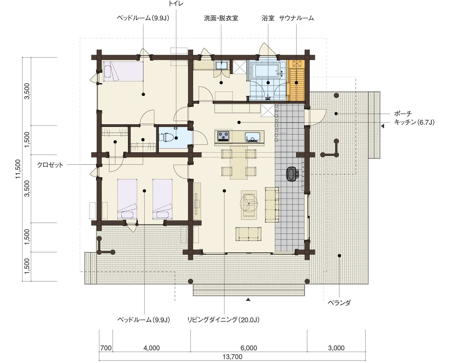 JOKIの１階平面図