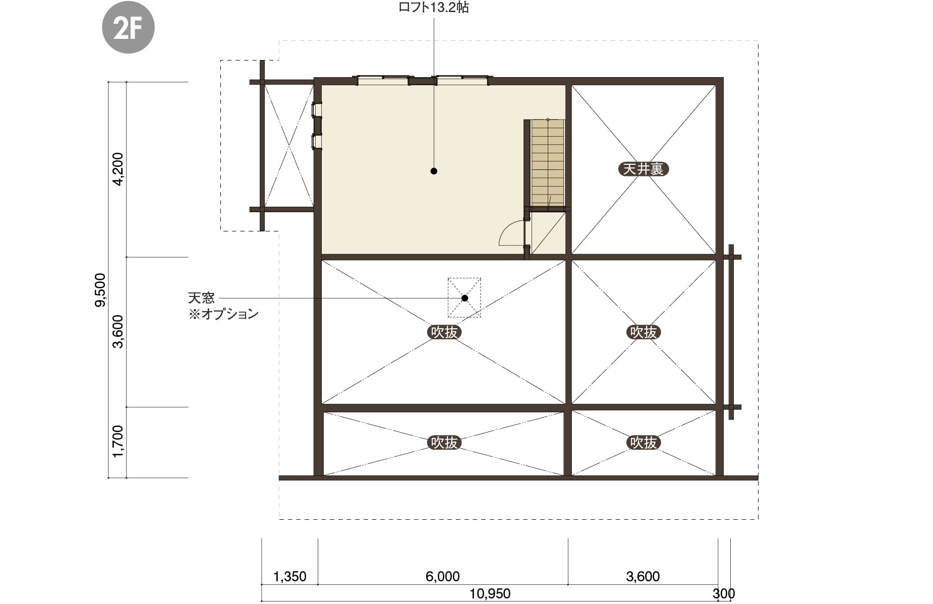 熊野（TEST）の２階平面図