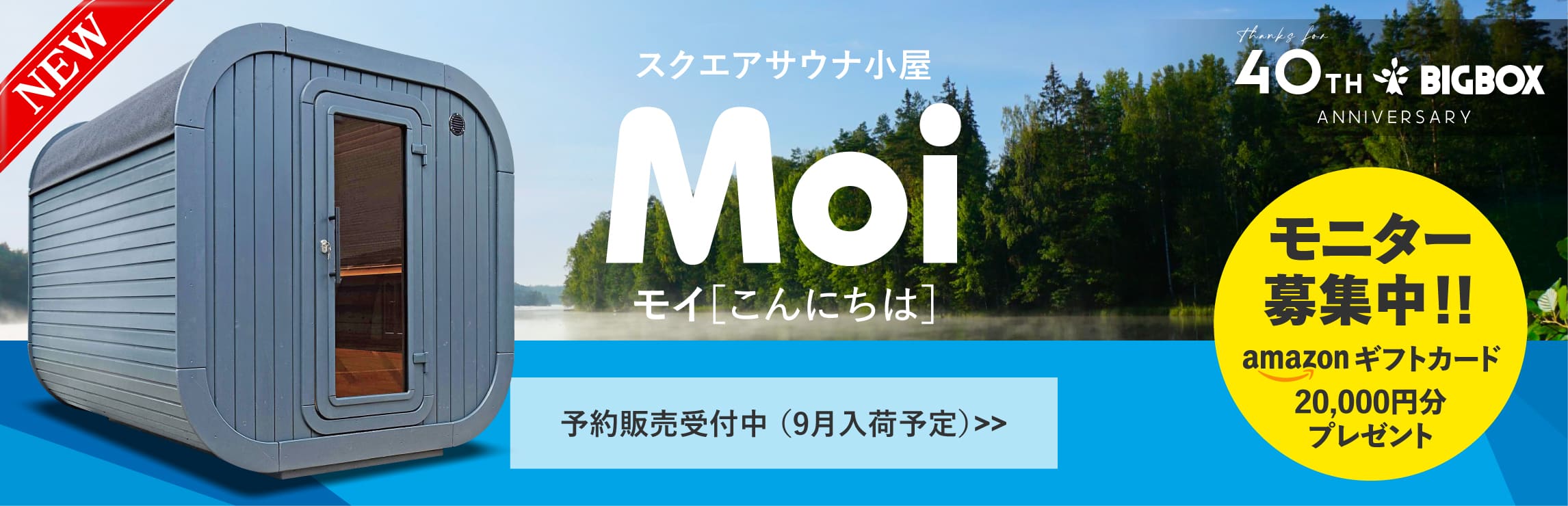 ログハウスのビックボックス,スクエアサウナ