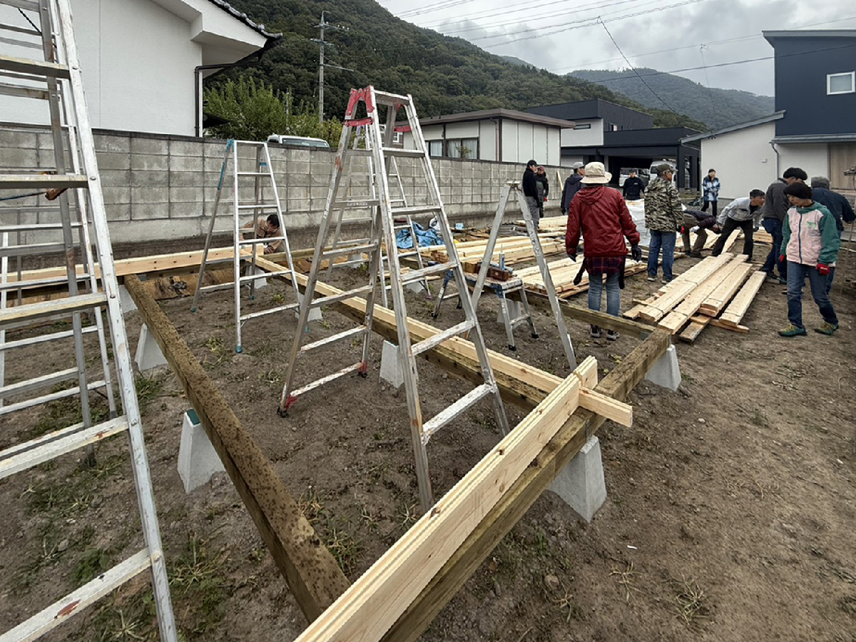 雨にも負けず！長野でセルフビルド！